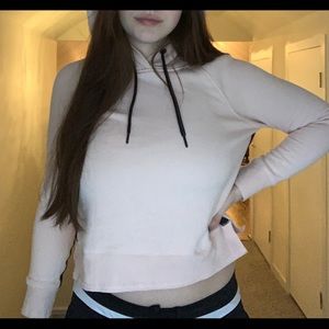 calvin klein performance light pink hoodie